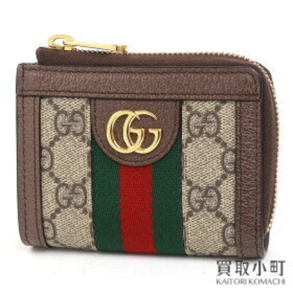 Gucci Ophidia Zip Wallet GG Supreme Canvas Web Marmont GG - Picture 1 of 7
